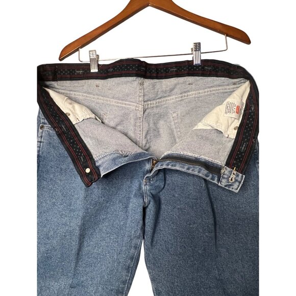 Wrangler Men's Regular Fit Comfort Fit Jeans 38x29 Blue Denim Cotton - Picture 5 of 13